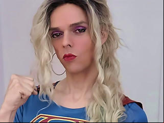 XHAMSTER @ Halloween-themed Video Featuring A Supergirl Crossdresser